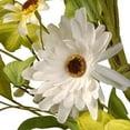 thumbnail image 4 of National Tree RAS-S0371C Couronne Florale Décorative 20 Po. avec Fleurs Gerber - Blanc & Bleu, 4 of 5