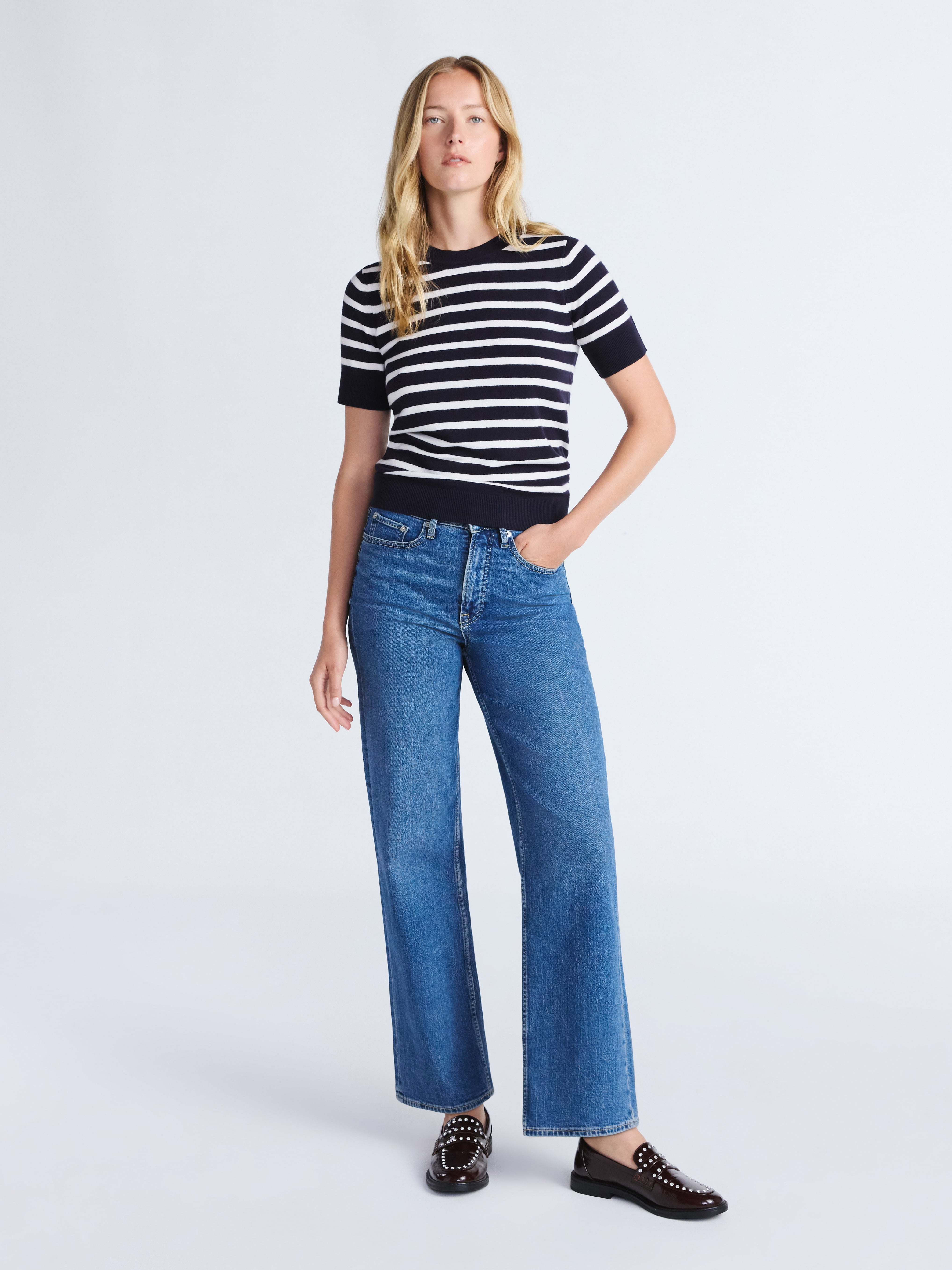 Free Assembly Women's and Women's Plus Cozy Yarn Shrunken Sweater Tee with Short Sleeves, Solid & Print, Lightweight, Sizes XS-4X