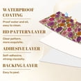 thumbnail image 6 of Peel and Stick Wallpaper Vibrant Floral Purple Pink Orange Flowers Spring Decor Wall Mural 17.7in x 9.8ft Self Adhesive Removable Wall Paper Renter Friendly Wallpaper for Nursery Bedroom Cabinets, 6 of 8