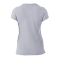 thumbnail image 2 of Playera Fruit Of The Loom para Mujer, Cuello Redondo Manga Corta Gris Jaspe Claro Talla  G, 2 of 4
