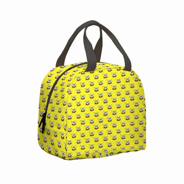Insulated Lunch Bag Cartoon Anime Design Portable Large Capacity for Students Picnic