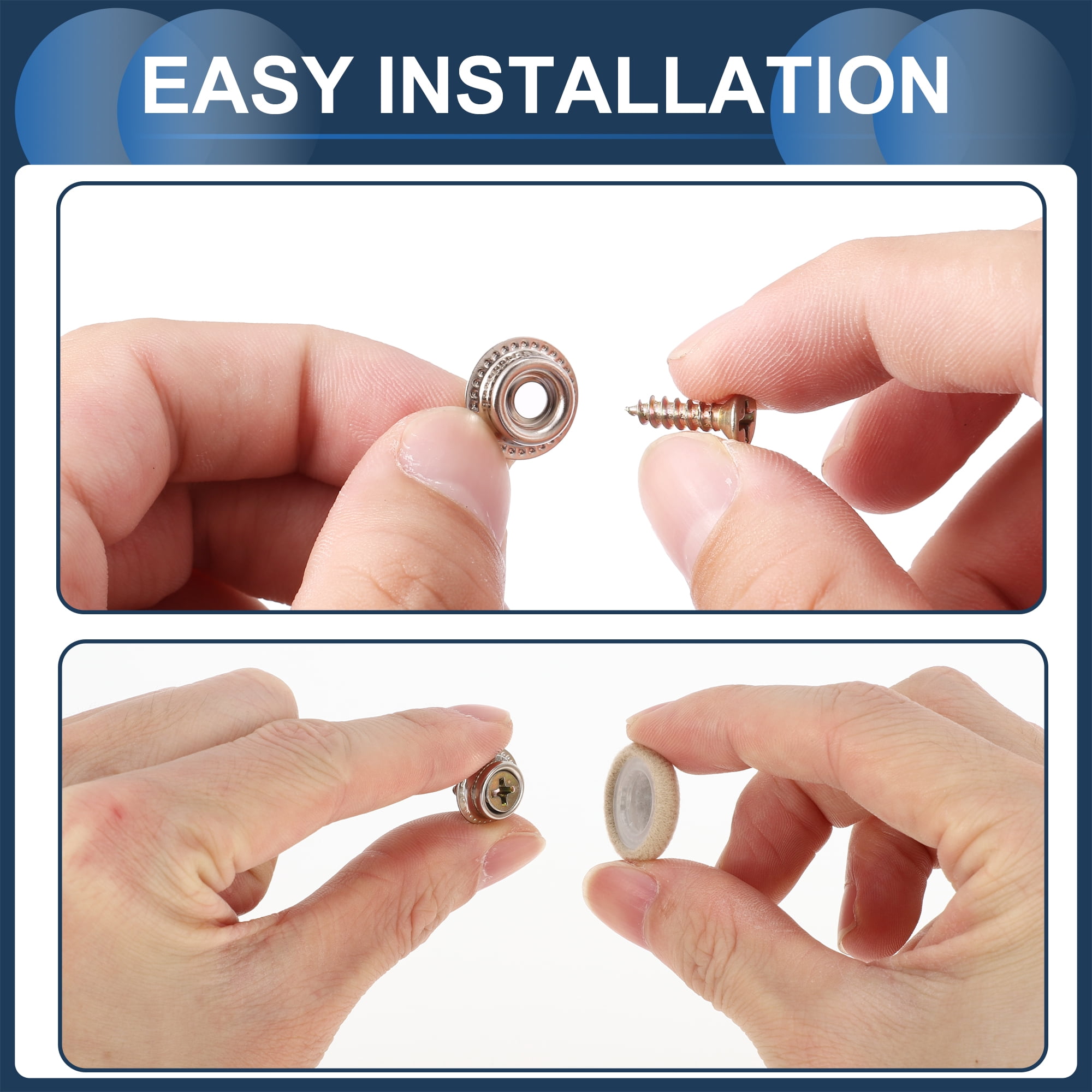 Unique Bargains 10Pcs Headliner Button Buckle Repair Clip for Car Roof Lint Beige