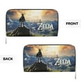 thumbnail image 3 of The Legend of Zelda Breath of the Wild Leather Hand Wallet Card Bag Long Wallet Handbag PU Clutch Purse Storage Bag Zip Organizer With Card Slots, 3 of 8