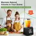 thumbnail image 6 of Commercial Blender, 2200W 2.95 HP Professional Blender with Quiet PC Sound Enclosure, 70 Oz / 2L Large Heavy Duty Blenders with 9 Speeds, Timer, Self-Cleaning, 5 Presets For Shake and Smoothie, 6 of 9