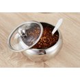 thumbnail image 1 of Lunfar Stainless Steel Sugar Bowl with Clear Lid and Sugar Spoon Sugar Container for Home and Kitchen, 1 of 4