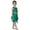 C273/Green, variant on XIYON Cute Clothes For Girls Performance Outfit Glossy Sleeveless Vest With Ruffle Hem Photography Elastic Choir Solid Color 10-12 Years