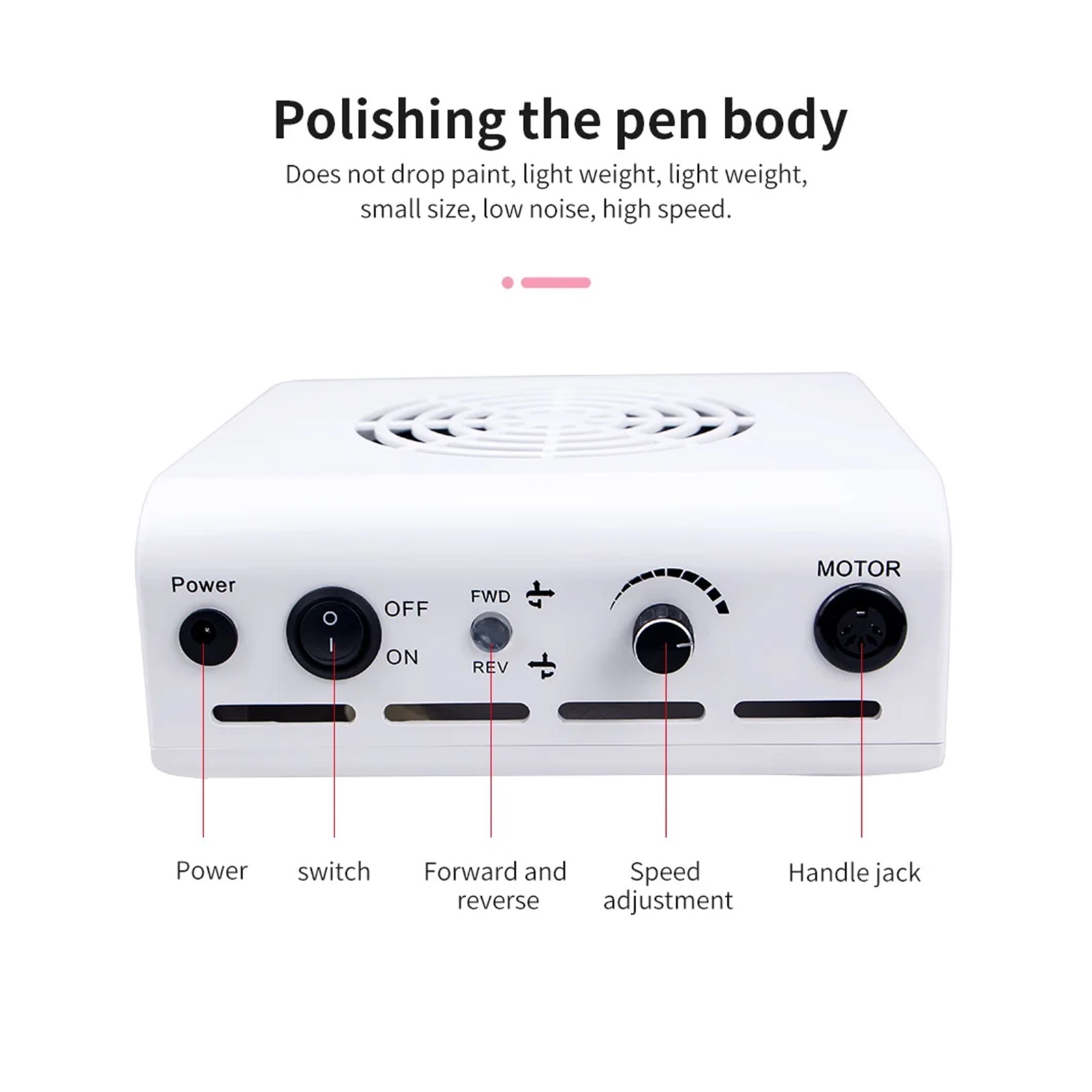 Nail Dust Vacuum, 2-IN-1 Nail Drill & Nail Dust Collector Manicure Mill Cutter Machine For Manicure With Powerful Fan Nail Pedicure File ,Powerful Suction