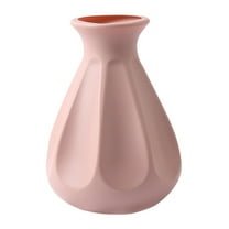 Unbranded Modern Pink Plastic Flower Vase Ornament, Unbreakable Pot Decoration for Home and Garden