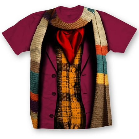 Doctor Who Classic Mens T-Shirt 4Th Doctor Costume
