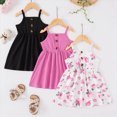 thumbnail image 2 of HCNTES Toddler Baby Girls Dresses 3-Pack Casual Party Print Skater A-line Dress Sundress Size 1-3Y, 2 of 6
