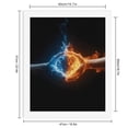 thumbnail image 2 of Paint By Numbers Kit for Adults Beginner - Fire Water Elemental Hands DIY Canvas Painting Kits for Adults, Frameless Paint By Number for Adults for Home Wall Decor 16x20 Inch, 2 of 7