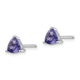 thumbnail image 2 of 14K White Gold Tanzanite Post Earrings, 2 of 3