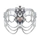 thumbnail image 1 of Accesorio de disfraz de máscara de para fiesta de graduación nocturna de club nocturno de baile de Halloween Plata, 1 of 8