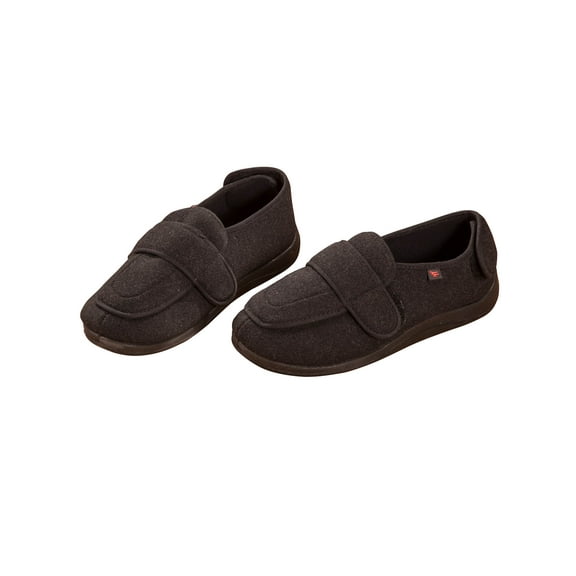 Silver Steps Black Adjustable Edema Slippers