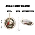 thumbnail image 6 of Acrylic Cardinal Tree Decor Featuring 3-Inch Diameter Winter Birdhouse Design, Aesthetic Home Decor for Mantel and Window Display, Festive Christmas Decorations Set of 1, 6 of 6