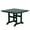 Dark Green, variant on WestinTrends Malibu Outdoor Dining Table, All Weather Poly Lumber Adirondack 43" Trestle Square Patio Table with Umbrella Hole, White