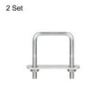thumbnail image 3 of Square U-Bolts 2 Sets 42mm Inner Width 60mm Length M6 304 Stainless Steel U Clamp Bolt, 3 of 5
