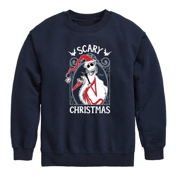 The Nightmare Before Christmas - Jack Scary Christmas - Toddler And Youth Crewneck Fleece Sweatshirt