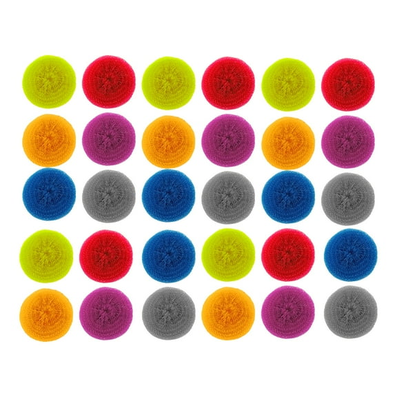 JWDX Cleaning Balls Clearance, 30 Pcs Stainless Sponges Scrubbers Cleaning Utensil Scrubber Density Metal Scrubber Scouring Pads for Pot Pan Dish Wash Cleaning for Removing Dirty Cookware Cl