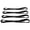 Black, variant on Mega Cargo Control 1" Red Soft Tie Loops, 4 Pack UTV Offroad & Motorcycle Handlebar Tie Downs - 2400 LBS Break Strength