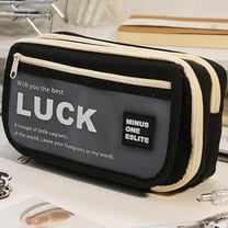 BZPIZ Back to S-chool Large Capacity Pencil Case Big Capacity Pen Bag Box, Kawaii Aesthetic College S-chool Supplies for Office Travel Holder Box