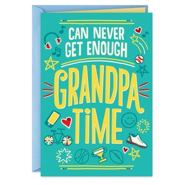 Hallmark Father's Day Card for Grandpa (Can't Get Enough of You)