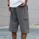 thumbnail image 5 of Pantalones cortos cargo para hombre con múltiples bolsillos: poliéster resistente, largo medio, perfectos para actividades al aire libre y para combinar con camisetas., 5 of 8