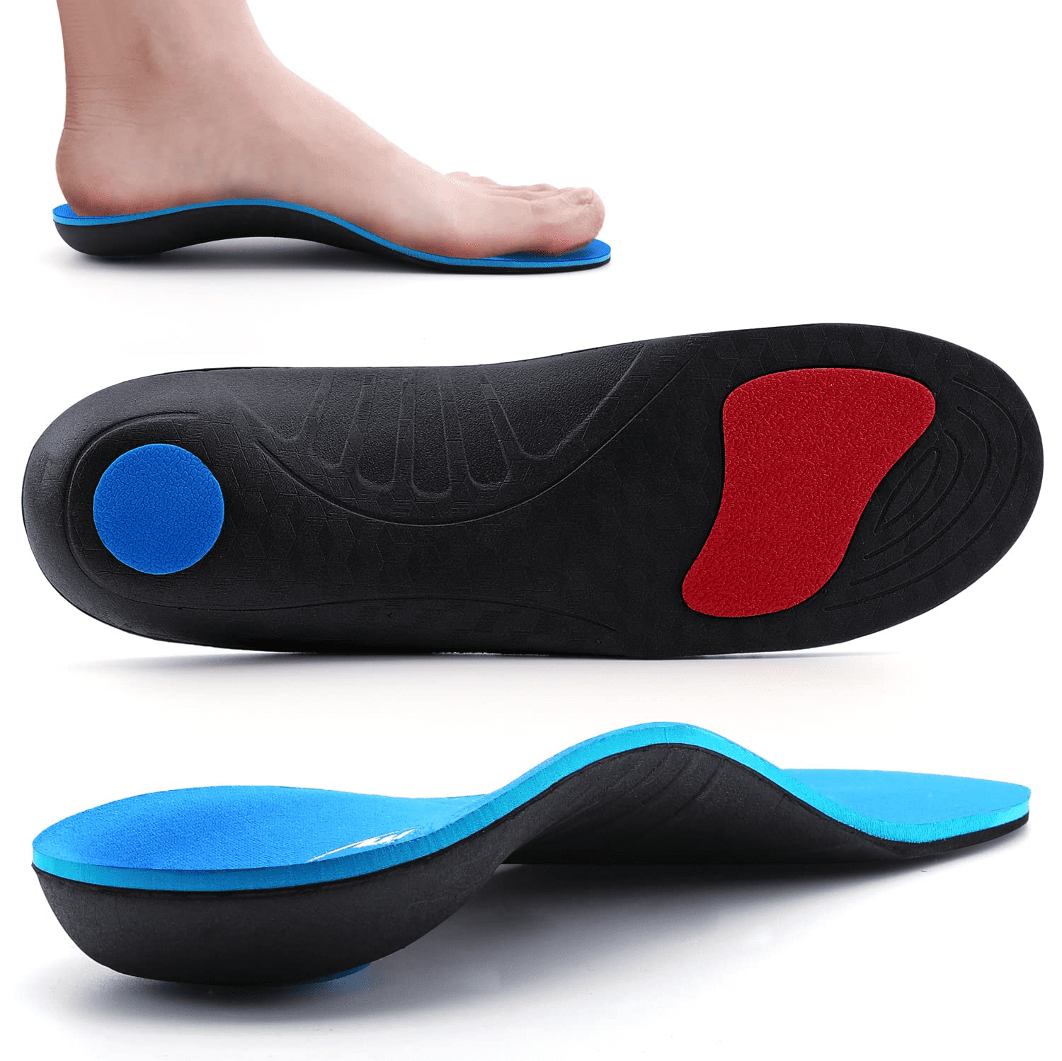 Orthopedic-insole Plantar Fasciitis Insoles Arch Support Orthotics Shoe Inserts 