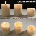 thumbnail image 4 of Pillar Candles MOSROAD, color blanco, sin perfume, 50 horas de combustión, paquete de 6, 4 of 9