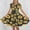 Yellow A, variant on SGFCWSX Girls Short Sleeve Skater Dress Kids Print Casual Crewneck Swing Dress for Spring Summer White Size 11-12 Years