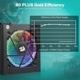 thumbnail image 2 of Fuente de alimentación Redragon RGPS-850W 80+ Gold 850W ATX 3.0, 2 of 8