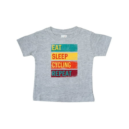 

Inktastic Cycling Gifts Funny Eat Sleep Cycling Repeat Gift Baby Boy or Baby Girl T-Shirt