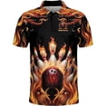 thumbnail image 3 of Lotusprinthandmade Personalized Bowling Men Polo Shirt (Lightweight) S-5XL Multicolor (XL), 3 of 5