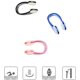 thumbnail image 3 of Pinza nasal para natación de 8 piezas, pinza nasal de silicona impermeable para niños y adultos, accesorios de natación, 3 of 5