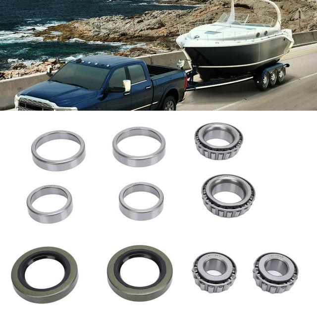 Kit de Roulement de Moyeu de Roue de Remorque, Longue Durée de Vie LM67048 pour Essieus 1 1/4 Po 3/4 Po