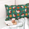 thumbnail image 4 of Yiaed Cartoon Turkey Print Brushed Microfiber Envelope Pillowcases, Standard,Envelope Closure Pillow Cases(No pillow core)-16"x24", 4 of 6