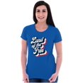thumbnail image 5 of American Land of the Free Patriotic Womens Slim Fit Graphic Tee Brisco Brands S, 5 of 6