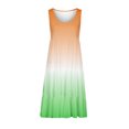 thumbnail image 5 of Cagogo Womens Summer Spring Gradient Aline Swing Flowy Tiered Midi Sundress Wedding Guest Dresses Casual Sleeveless Tank Crewneck Going Out White Dresses Clothes, 5 of 5