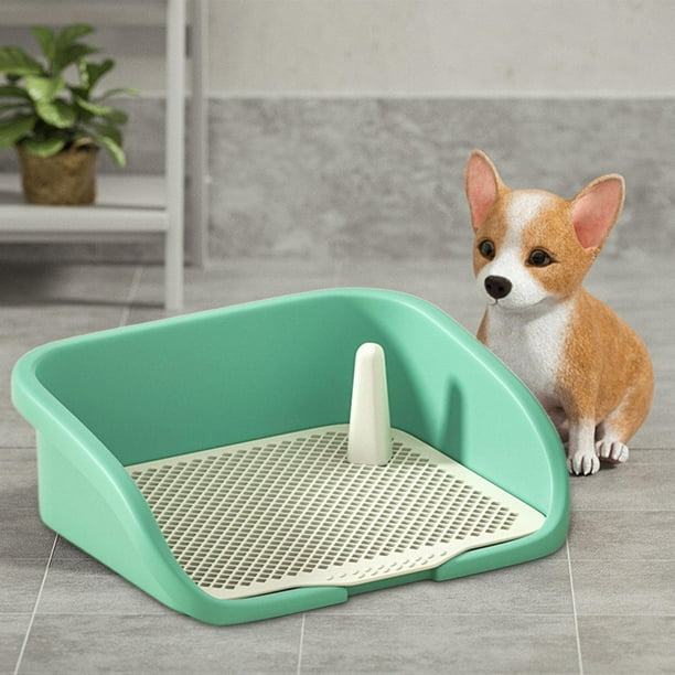 Bandeja de baño para entrenamiento de mascotas, para mantener las patas y los suelos limpios, rejillas de malla para urinario, bandeja para orinar , VERDE, s Fernando Baño de perros