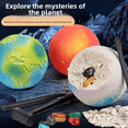 thumbnail image 2 of Juguete de excavación arqueológica para niños, planeta del tesoro, gemas, minerales, exploración del sistema solar, ciencia minera, juguetes educativos, 2 of 5