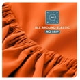 thumbnail image 6 of Queen Sheet Set - Luxury 1800 Ultra-Soft Microfiber Bed Sheets - Double Brushed - Deep Pockets - Easy Fit - 4 Piece Set - Bedding Sheets & Pillowcases (Queen, Orange), 6 of 9