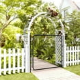 thumbnail image 5 of HITTITE Adjustable Chain Link Fence Gate Kit, PVC Coated Anti-Rust Outdoor Garden Fence Gate, Heavy Duty Pedestrian Gate Walking Fence Gate for Yard, 26"-72" Wide x 5' High., 5 of 9