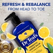 Dr Teals Prebiotic Lemon Balm Body Wash with Essential Oils, 24 fl oz