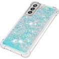 thumbnail image 6 of Compatible with Samsung Galaxy S21 FE Case Glitter Luxury Cute Love Liquid Quicksand Clear TPU Girls Women Stylish Bumper Shockproof Protective Case for Samsung Galaxy S21 FE 5G Star Blue YB, 6 of 12
