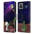 thumbnail image 1 of Head Case Designs Officially Licensed Peanuts Snoopy Space Cowboy Nebula Balloon Woodstock Leather Book Wallet Case Cover Compatible with Google Pixel 4, 1 of 6