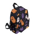 thumbnail image 2 of FORMRS School Backpack with Front Zippered Pocket 12" Student Travel Daypack, Orange Halloween Ghosts, 2 of 6