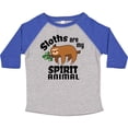 thumbnail image 3 of Inktastic Sloths Are My Spirit Animal with Cute Sloth Illustration Boys or Girls Toddler T-Shirt, 3 of 5