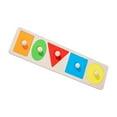 thumbnail image 1 of TISHITA Casse-Têtes Jouets Montessori Tri Cinq Trous Rectangle, 1 of 7