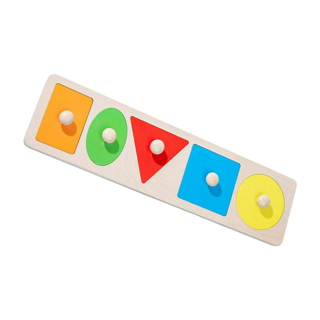 TISHITA Casse-Têtes Jouets Montessori Tri Cinq Trous Rectangle