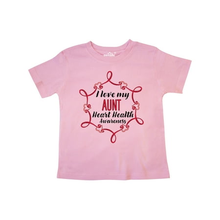 

Inktastic I Love My Aunt Heart Health Awareness Gift Toddler Boy or Toddler Girl T-Shirt